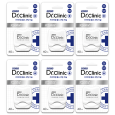 2080 Dr.Clinic優質氟塗層牙線 40m, 1入, 6個
