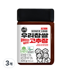 Jinmi Foods 國產糯米辣椒醬, 320g, 3個