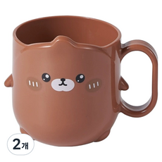 Aurafam 輕便攜帶式小熊造型漱口杯, 2個, 400ml