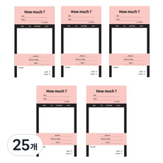 다꾸 떡메모지, 하우머치, 100개입, 25개