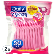 EBiSU 惠百施 Daily Y型牙線棒 紫色, 20個裝, 2包