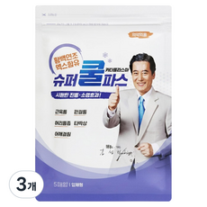 티디에스팜 황백연조엑스 함유 일체형 한방 슈퍼쿨 파스, 5개입, 3개