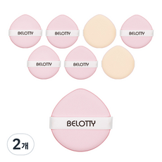 BELOTTY 可愛氣墊粉撲, 混合色, 2個