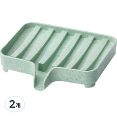 Ozni 高CP值排水北歐風肥皂架, 2個, 06 綠色