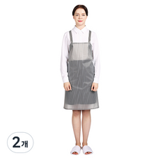 WELLPRON 聚氨酯防水圍裙 條紋 小, 半透明黑色, 2個