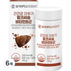을지대학교 간건강 더하기 밀크씨슬 비타민B군 48g, 60정, 6개