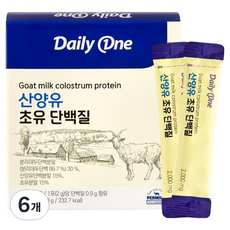 데일리원 산양유 초유 단백질 30p, 60g, 6개