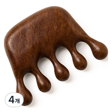 Daily Joy 頭皮刮痧按摩, 4個, 金檀木 B