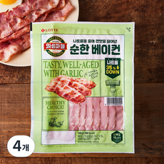 롯데 의성마늘 순한 베이컨, 140g, 4개
