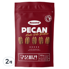 너츠브라더 구운 피칸, 500g, 2개 500g, 2개