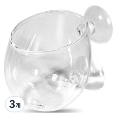 Canhu Aquarium 玻璃水中附著式水草杯, 3個