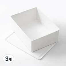 스타 다용도 칸막이 정리함 단일 24.2cm, 13 화이트, 3개