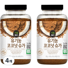 올바이오 유기농 코코넛 슈가, 300g, 4개