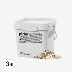 피단 페페 스페셜 블랜딩 3 in 1 두부 벤토 활성탄 고양이 모래, 5.2kg, 3개