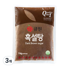 큐원 흑설탕, 1kg, 3개