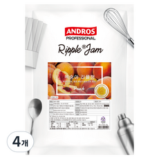 안드로스 복숭아 리플잼, 1kg, 4개