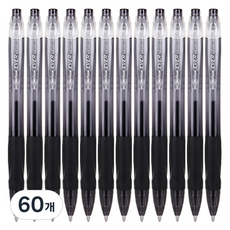 문화연필 에버펜 볼펜 1.0mm, 검정, 60개