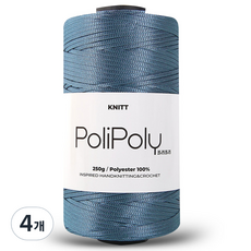 니뜨 폴리폴리 뜨개실 250g, 4개, 14 데님
