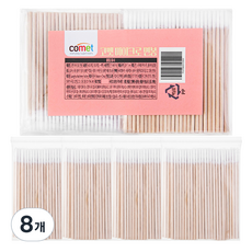 코멧 다용도 마이크로 면봉, 8개, 100개입