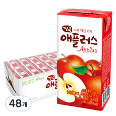 건국유업 애플러스, 190ml, 48개