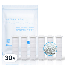 필터클래스 네이처리빙 물쎈 블라썸 샤워기 호환 6p, 무향, 30개