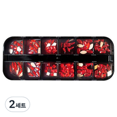 Dalmoa 亮片美甲飾品套組 F13, 混合色, 2套