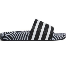 adidas 愛迪達 Adilette拖鞋 FY159, 235mm, Cblack Ftwwht Blubir(FY1592)