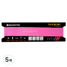 인콘트로 기능성 헤드밴드, 멜란지분홍, 5개