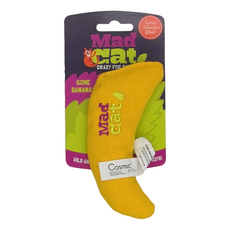 Mad Cat 內含貓薄荷和銀藤, 瘋蕉貓草包, 1個