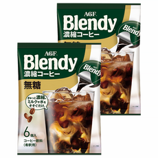 AGF Blendy 濃縮咖啡球 無糖, 冷熱皆宜, 隨時享受濃郁香醇, 18g, 6顆, 2袋