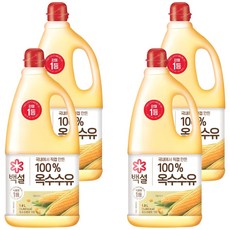 백설 옥수수유, 1.8L, 4개