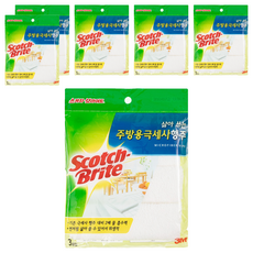 3M Scotch-Brite 百利 可煮沸廚房用超細纖維抹布 3入, 6個