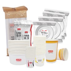 樂天e-life 一次性露營用品11件組, 1套, 231個裝