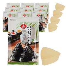 CHUNGSANEA FOOD 青山 三角飯糰用海苔 2包+三角飯糰模具, 20g, 5組