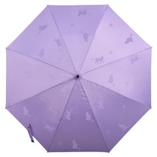 2mm 韓系創意遇水變萌猫蝴蝶結晴雨兩用自動開直傘