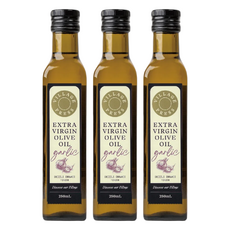 THE VILLAGE PRESS 紐西蘭廚神系列 冷壓初榨蒜香風味橄欖油, 250ml, 3瓶