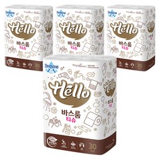 Hello Tissue 純優質天然紙漿3層衛生紙 30m, 30卷, 4個