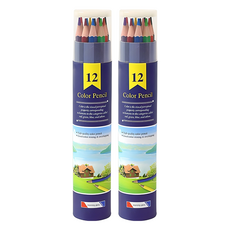 Morning Glory 油性色鉛筆 12色, 2個