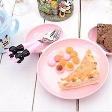 LILFANT 米奇米妮湯匙叉子組, 粉色, 1組