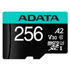 ADATA 威剛 Premier Pro microSDXC UHS-I U3 A2 V30 記憶卡 附轉卡, 256GB, 1個