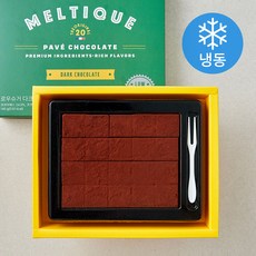 멜티크 로우슈거 다크 파베 초콜릿 (냉동), 140g, 1개