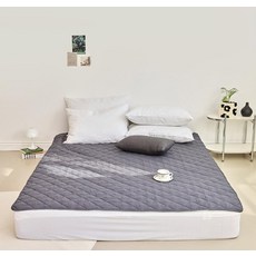 LIV MOM 日常清新絎縫防水睡墊, 炭灰色