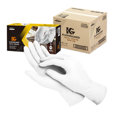 크린가드 니트릴 장갑, 화이트, 소(S), 10개