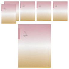 KOKUYO 國譽 Pastel Cookie Sora 30孔活頁本U罫 A4 40枚, 紅橙, 6本