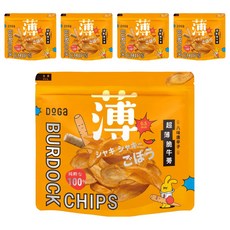 DoGa 超薄脆牛蒡 八味唐辛子 (全素), 80g, 5包