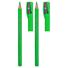 KUTSUWA HiLiNE 螢光麥克筆 附筆刀筆套 RF017GR, 綠色, 2支