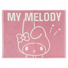 MY MELODY 美樂蒂 毛巾布材質地墊 064084, 美樂蒂 粉紅色 + 白色