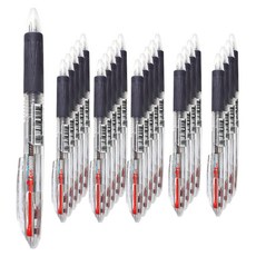 morning glory Slip-on 四色原子筆 0.7mm, 白色, 24個