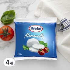 브렐렛 모짜렐라 치즈, 125g, 1개입, 4개