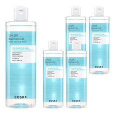 코스알엑스 약산성 나이아신아마이드 미셀라 클렌징 워터, 400ml, 5개